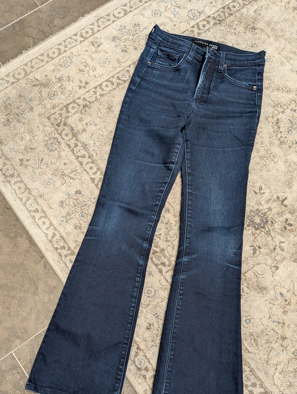 Veronica beard Women's Dark Blue Indigo Flare Jeans